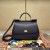 Authentic Quality-Dolce Gabbana Large Sicily Handbag in in Dauphine leather-Dark blue
