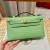 Hermes Kelly Pochette in Epsom Leather-Vert Criquet