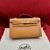 Hermes Kelly Pochette in Epsom Leather-Brown