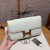 Hermes Constance Elan Shoulder Bag in Epsom Leather-White