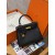 Hermes Kelly 25 / 28  in togo leather-Black
