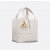 Small Dior Toujours Vertical Tote Bag-White