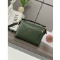 Loewe Small Puzzle in Classic Calfskin-Bottle green 