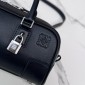 Loewe Amazon 23 Cropped Bag in Calfskin-Black