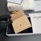 Celine Triomphe Portafoglio piccolo-Beige
