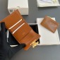 Portafoglio compatto Celine con borsa per monete-Tan