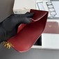 Portafoglio compatto Celine con borsa per monete-Burgundy