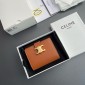 Celine Triomphe Portafoglio piccolo-Tan