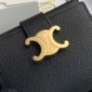 Celine Triomphe Portafoglio piccolo-Black