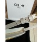 Celine Medium Tilly Bag in Shiny Calfskin-White