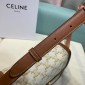 Celine Classique Triomphe Bag in Canvas and Calfskin 