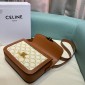 Celine Classique Triomphe Bag in Canvas and Calfskin 