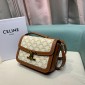 Celine Classique Triomphe Bag in Canvas and Calfskin 
