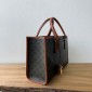 Celine Horizontal Cabas in Triomphe canvas and calfskin 