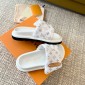 LV Pool Pillow Flat Comfort Mule, Size 35-45