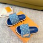 LV Pool Pillow Flat Comfort Mule, Size 35-45