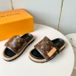 LV Pool Pillow Flat Comfort Mule, Size 35-45