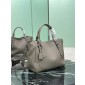 borsa-shopping-large in pelle Argilla