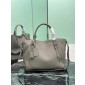 borsa-shopping-large in pelle Argilla