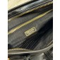 Prada SoftLux Medium Leather Tote-Black 
