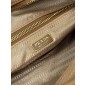 Prada SoftLux Medium Leather Tote-Cameo