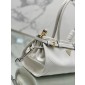 Prada SoftLux Medium Leather Tote-White