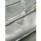 Prada SoftLux Medium Leather Tote-White