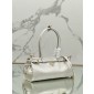 Prada SoftLux Medium Leather Tote-White