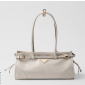 Prada SoftLux Medium Leather Tote-White