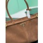 Prada Cocoa Brown Large suede handbag