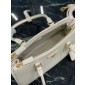 Borsa Prada Galleria medium in pelle-White