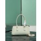 Borsa Prada Galleria medium in pelle-White