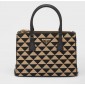 Borsa Prada Galleria small in tessuto ricamato