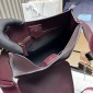 Sacca Prada medium in pelle-Bordeaux