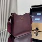 Sacca Prada medium in pelle-Bordeaux