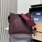Sacca Prada medium in pelle-Bordeaux