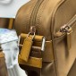 Borsa Prada a tracolla in Re-Nylon-Cammello