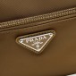Borsa Prada a tracolla in Re-Nylon-Cammello