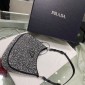 Borsa Prada Cleo in raso con cristalli