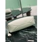 Prada Aimée medium leather shoulder bag-White