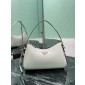 Prada Aimée medium leather shoulder bag-White
