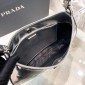 Borsa a spalla Prada Cleo in pelle spazzolata