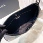 Borsa a spalla Prada Cleo in pelle spazzolata