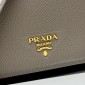 Prada Borsa a spalla in pelle-Grey