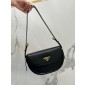 Prada Arqué leather shoulder bag with flap