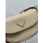 Prada Arqué leather shoulder bag with flap