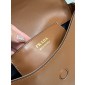 Prada Arqué leather shoulder bag with flap