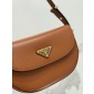 Prada Arqué leather shoulder bag with flap
