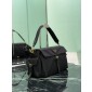 Borsa Prada Explore large in Re-Nylon con pattina-Black