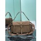 Borsa Prada Explore large in Re-Nylon con pattina-Brown